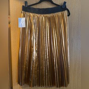 NEW with tags Large Holiday Collection LulaRoe metallic bronze Jill skirt
